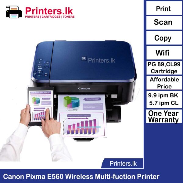 Canon Pixma E560 Wireless Multi-fuction Printer