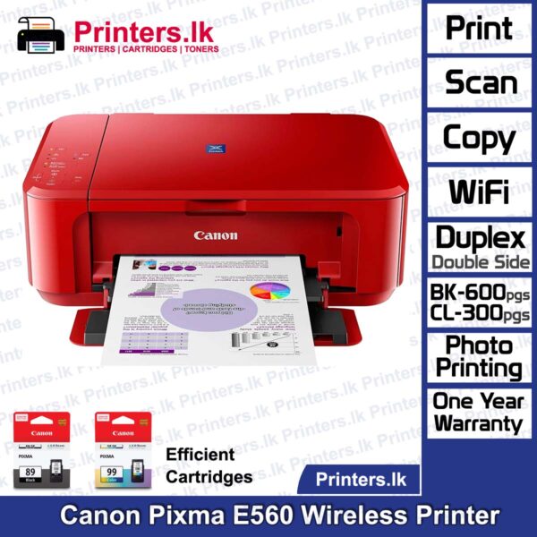 Canon Pixma E560 Wireless Multi-Fuction Printer