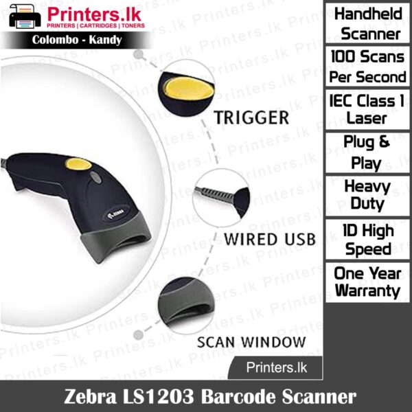 Zebra LS1203 Barcode Scanner