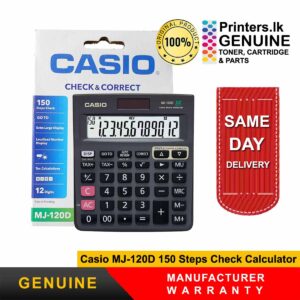 Casio MJ-120D 150 Steps Check Calculator