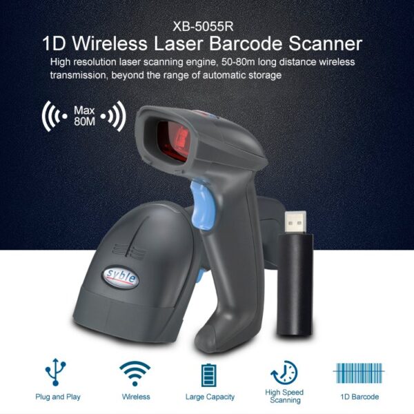 Syble XB-5066R Wireless Barcode Scanner - Image 2