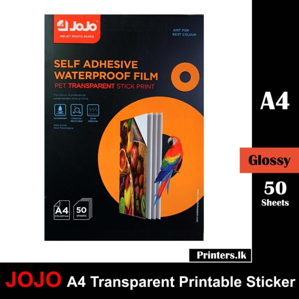 A4 Transparent Printable Sticker Sheet