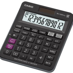 Casio MJ-120D 100 Steps Check Calculator