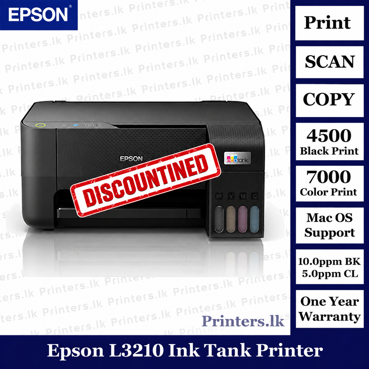 Epson L3210 Ink Tank Printer