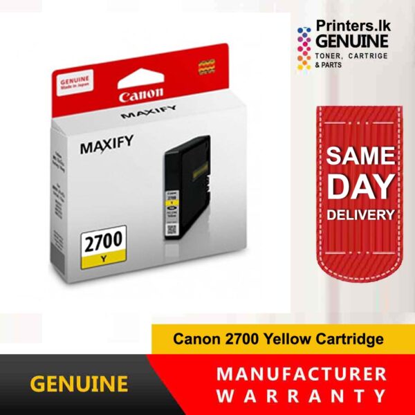 Canon PGI 2700 Yellow Ink Cartridge