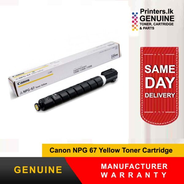 Canon NPG 67 Yellow Toner Cartridge