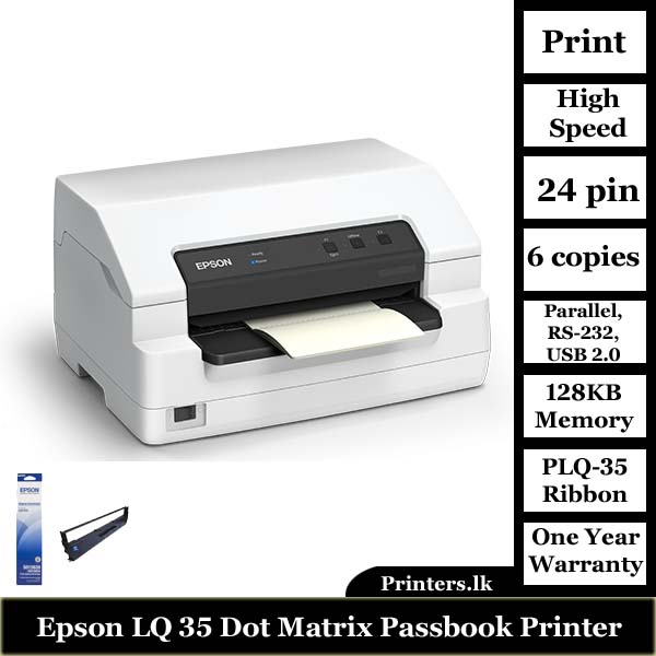 Epson PLQ 35 Dot Matrix Passbook Printer
