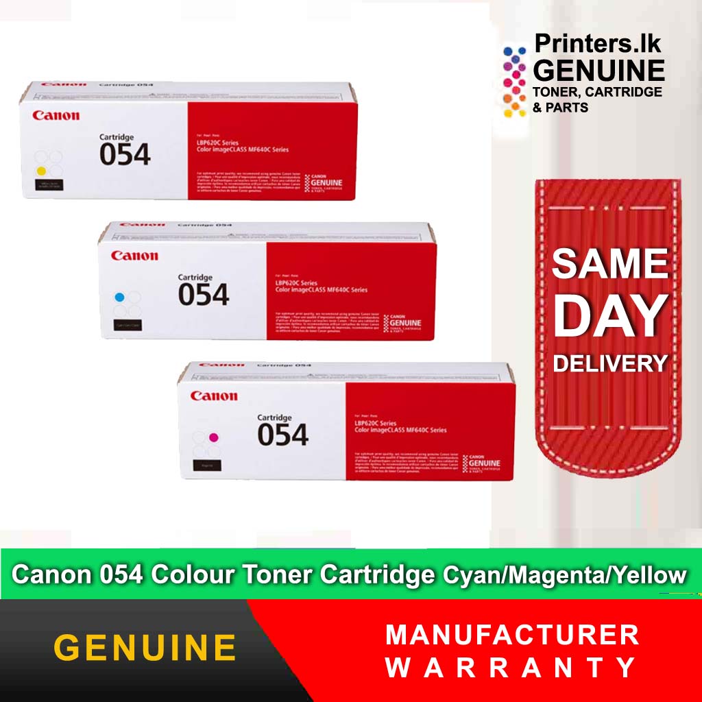  Canon Genuine 054 High Yield CMY Color Toner Cartridge