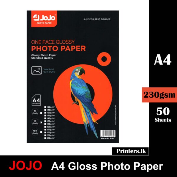  Jojo A4 Photo Paper Gloss 230 gsm 50pcs
