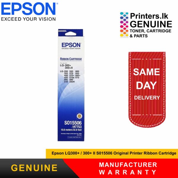 Epson LQ300+ / 300+ II S015506 Original Printer Ribbon Cartridge