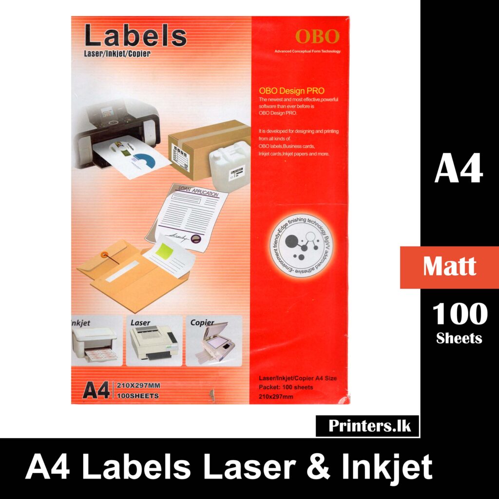Brown Kraft A4 Address Labels – Permanent Self-Adhesive For Inkjet/Laser Printers (Sheetlabels)