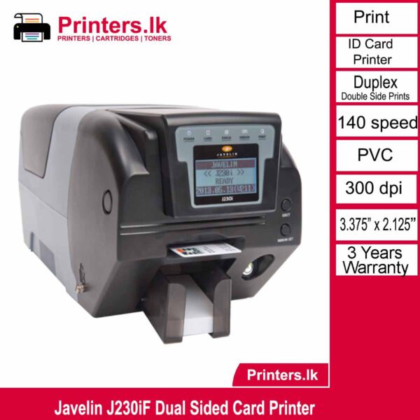 Javelin J230iF Dual Sided Card Printer