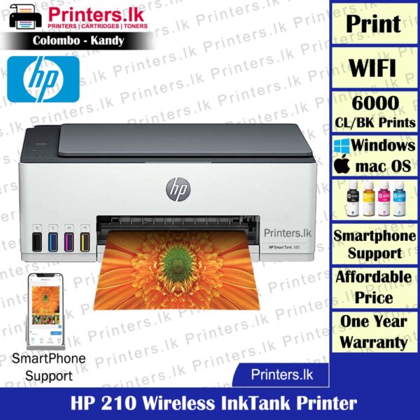 HP 210 Ink Tank Wireless Printer