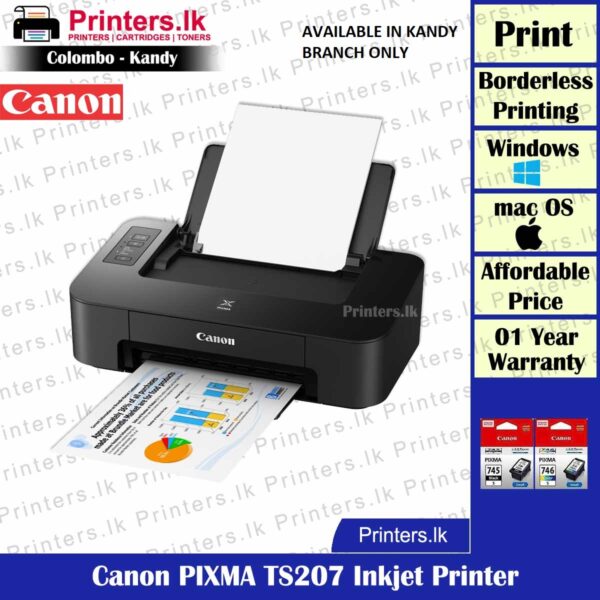 Canon PIXMA TS207 Inkjet Printer
