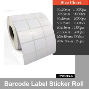 Barcode Label Sticker Roll