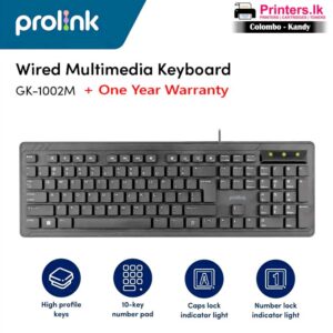 PROLiNK GK1002M Wired Multimedia Keyboard