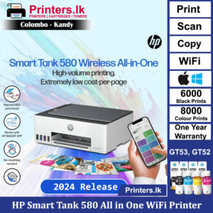 HP Smart Tank 580 All in One WiFi Printer