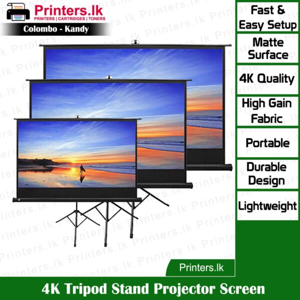 4K Tripod Stand Projector Screen