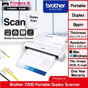 Brother 720D Portable Duplex Document Scanner