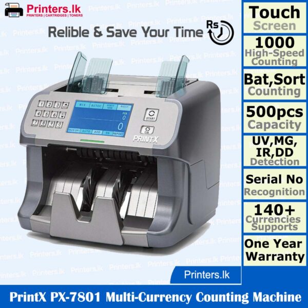 PrintX PX-7801 Multi-Currency Counting Machine