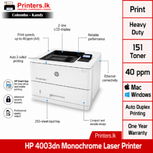 HP LaserJet Pro 4003dn Monochrome Printer