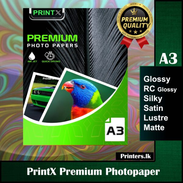 Printx A3 Photopapers Glossy/ RC/ Silky/ Satin/ Lustre 260gsm