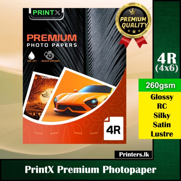 Printx 4R Photopapers Glossy/ RC/ Silky/ Satin/ Lustre 260gsm