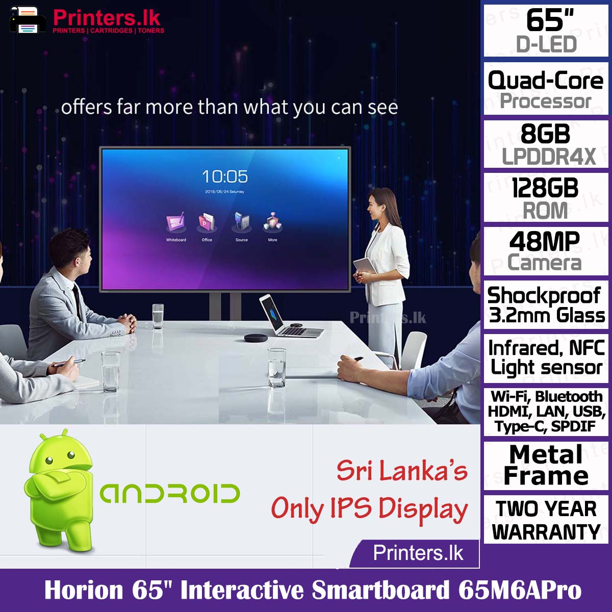 Horion 65" Interactive Smartboard 65M6APro - Image 4
