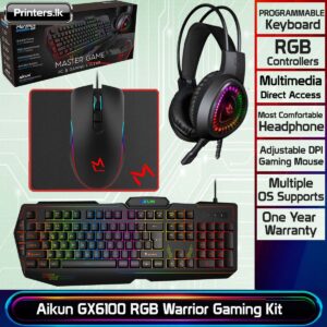 Aikun Morphus GX6100 RGB Backlit Warrior Gaming Kit