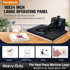Flat Heat Press Machine Large 40x60cm for Sublimation/ DTF