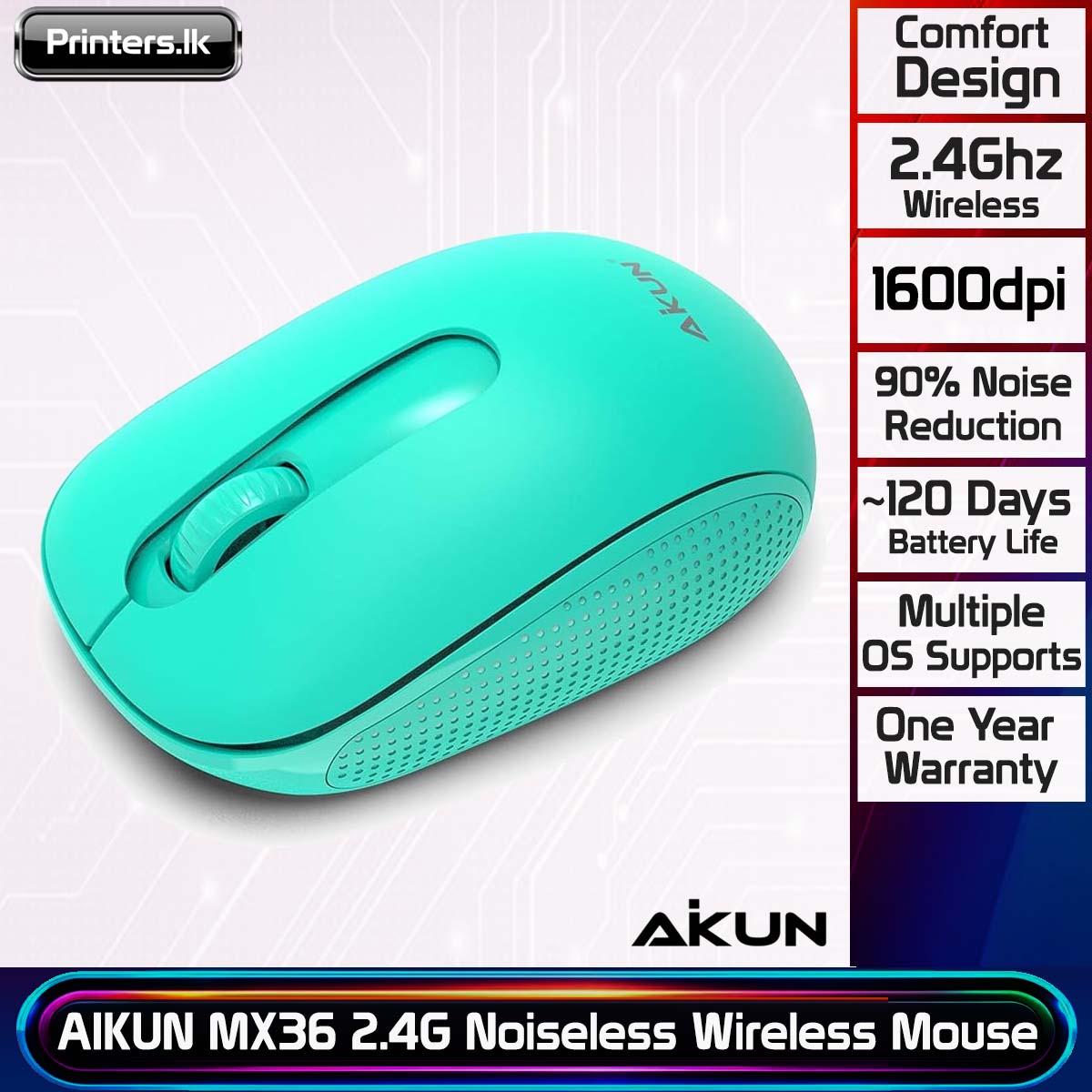 AIKUN MX36 2.4G Noiseless Wireless Mouse - Image 11