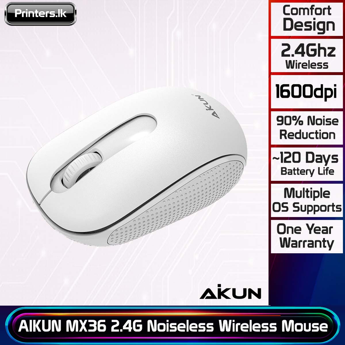 AIKUN MX36 2.4G Noiseless Wireless Mouse - Image 8