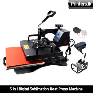 5 in 1 Digital Sublimation Heat Press Machine T-Shirt, Mug, Cap, Plate, Mouse Pad