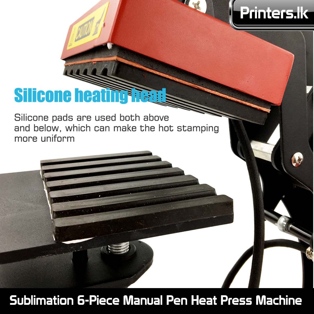 Sublimation 6-Piece Manual Pen Heat Press Machine - Image 2