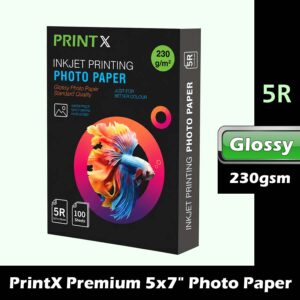 PrintX Premium 5R 5x7" Gloss Photo Paper 230gsm