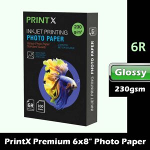 PrintX Premium 6R 6x8" Gloss Photo Paper 230gsm