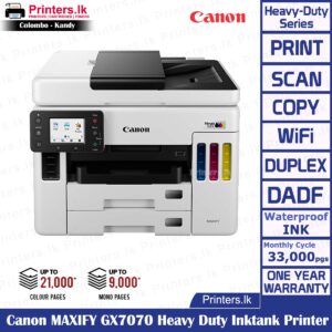 Canon MAXIFY GX7070 Heavy Duty Inktank Printer