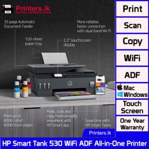 HP Smart Tank 530 WiFi ADF All-in-One Printer