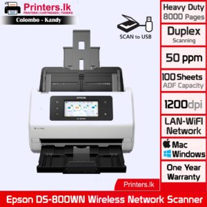 Epson DS-800WN EdgeLink Wireless Network Document Scanner