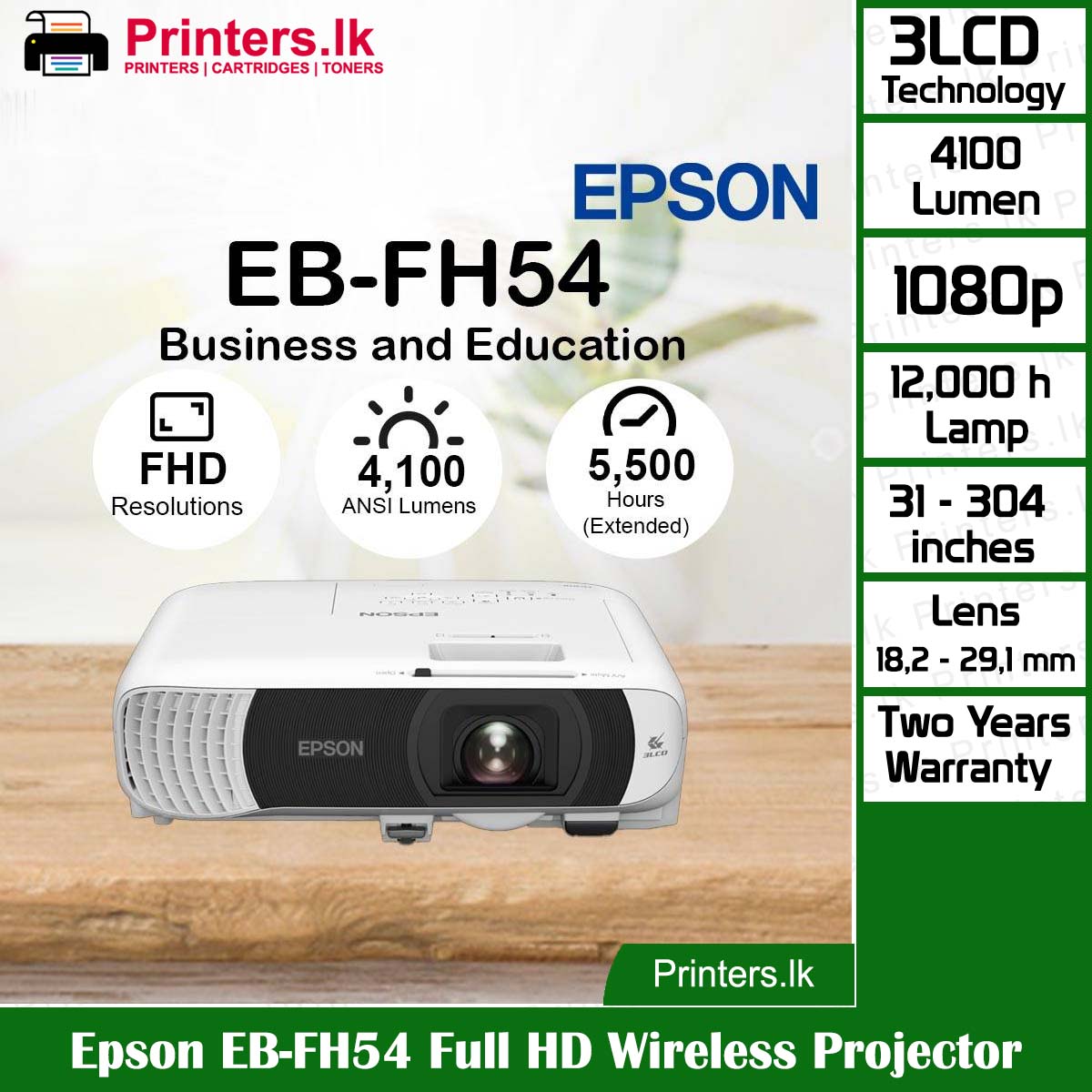 Epson EB-FH54 Full HD Wireless Projector