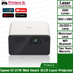 Epson EF-21W Multimedia Mini Smart 3LCD Laser Projector