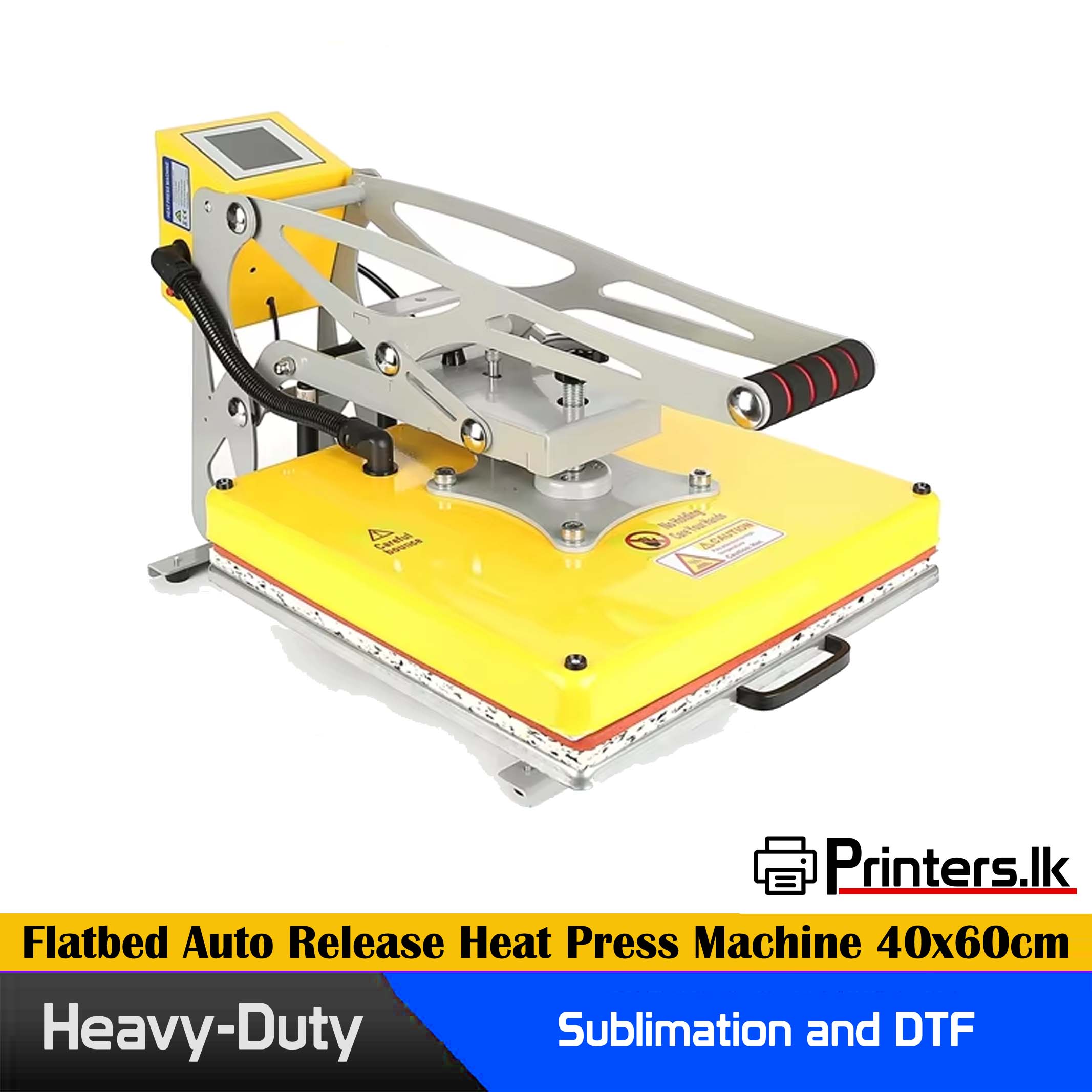 Flatbed Auto Release Heat Press Machine Large 40x60cm for Sublimation/ DTF - Image 2