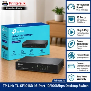 TP Link TL SF1016D 16-Port 10/100Mbps Desktop Switch