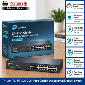 TP Link TL SG1024D 24-Port Gigabit Network/Rackmount Switch
